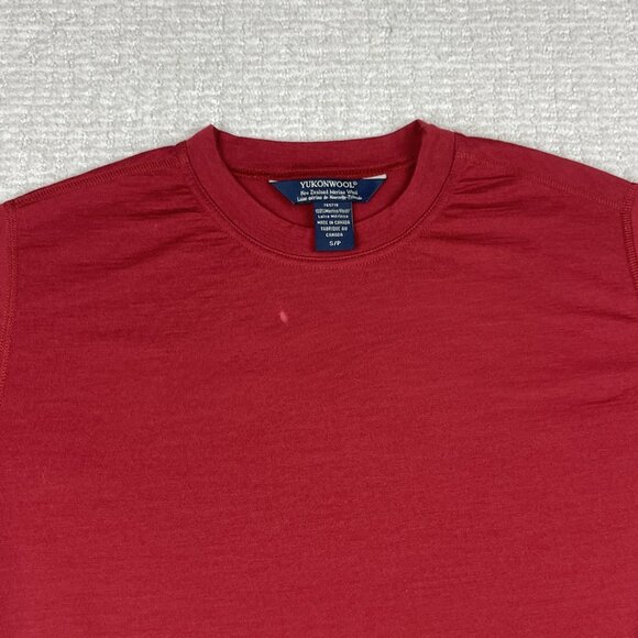 Yukonwool New Zealand 100% Made in Canada Merino Wool Base layer shirt Men S Red - Picture 7 of 16
